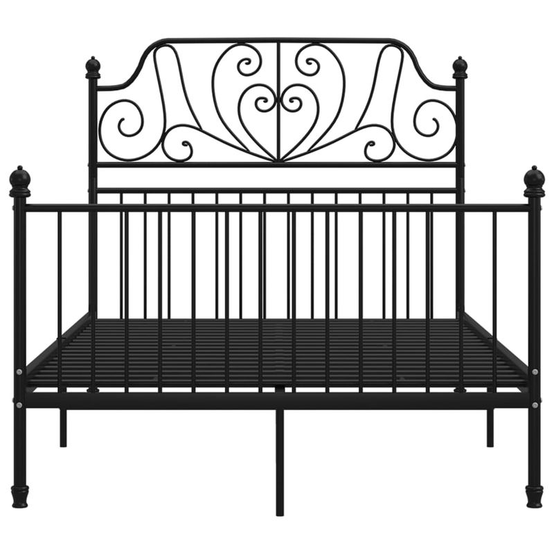 Casa si Gradina - Mobilier - Paturi si accesorii - Paturi - Cadru de pat, negru, 120x200 cm, metal - Infinity.ro