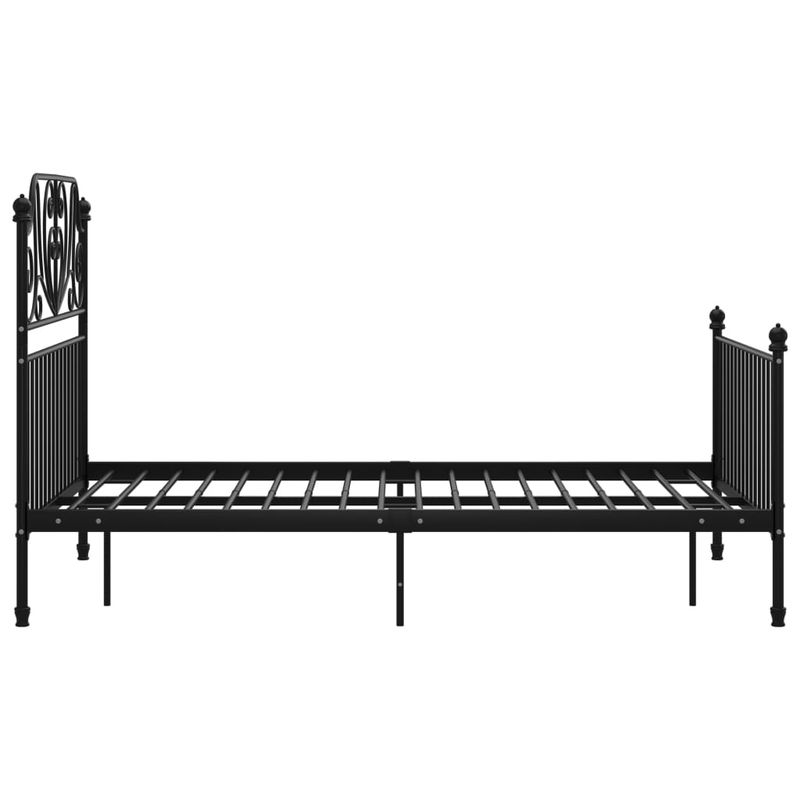 Casa si Gradina - Mobilier - Paturi si accesorii - Paturi - Cadru de pat, negru, 120x200 cm, metal - Infinity.ro