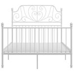 Casa si Gradina - Mobilier - Paturi si accesorii - Paturi - Cadru de pat, alb, 120x200 cm, metal - Infinity.ro