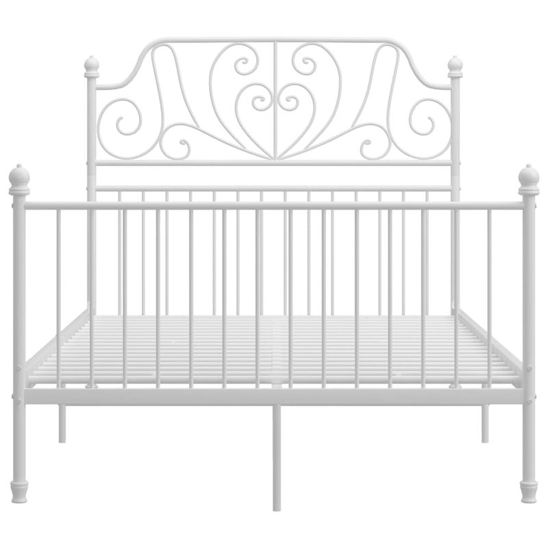 Casa si Gradina - Mobilier - Paturi si accesorii - Paturi - Cadru de pat, alb, 120x200 cm, metal - Infinity.ro