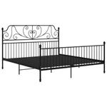 Casa si Gradina - Mobilier - Paturi si accesorii - Paturi - Cadru de pat, negru, 200x200 cm, metal - Infinity.ro