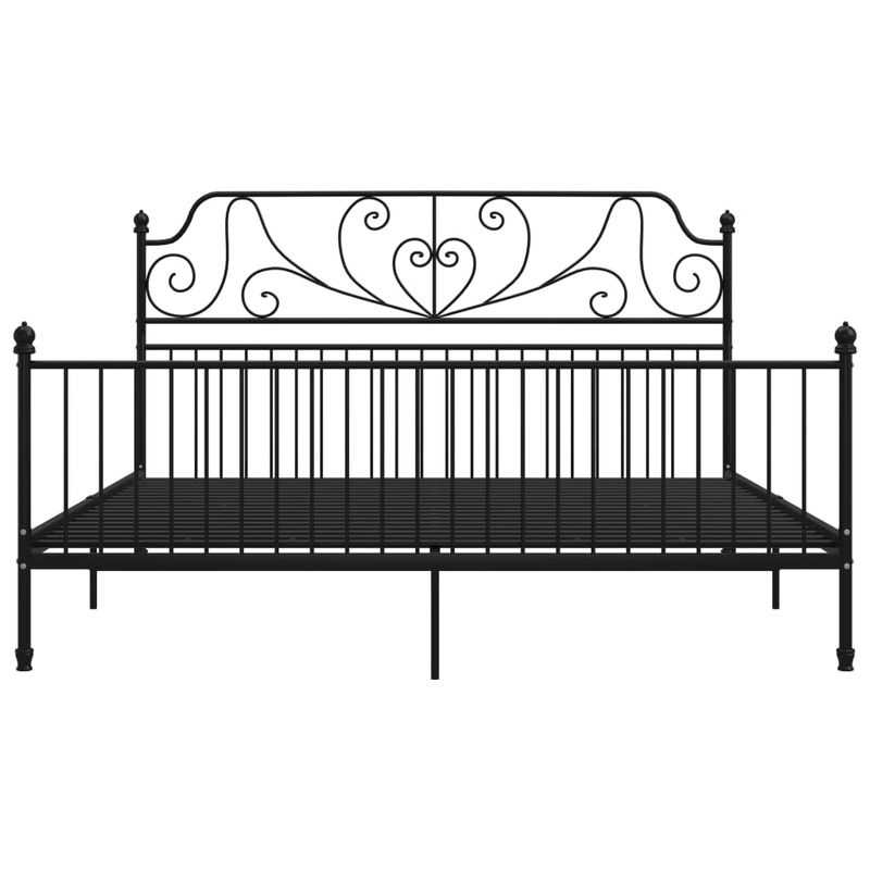 Casa si Gradina - Mobilier - Paturi si accesorii - Paturi - Cadru de pat, negru, 200x200 cm, metal - Infinity.ro