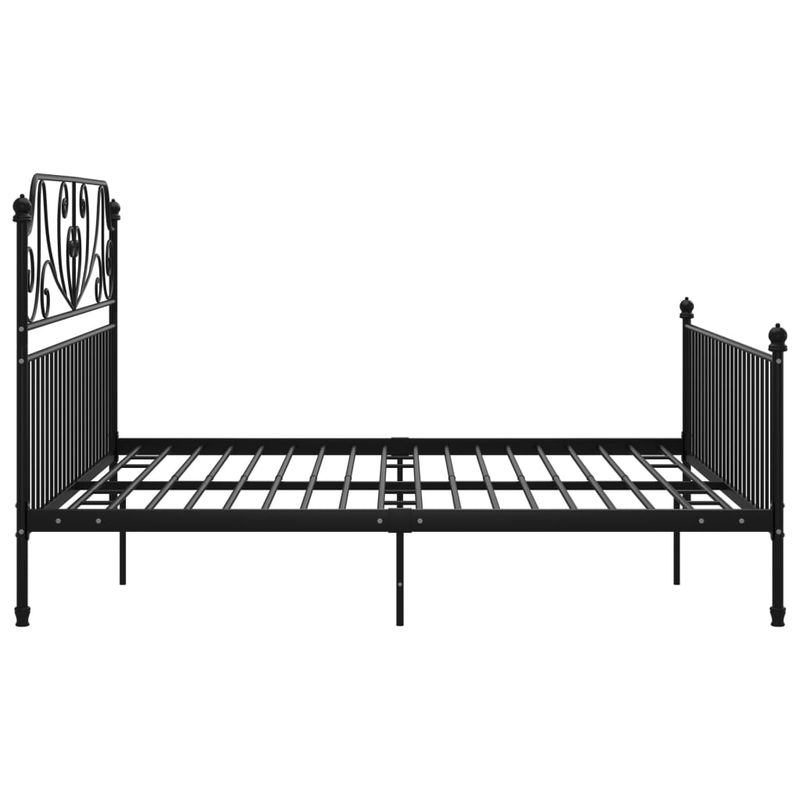 Casa si Gradina - Mobilier - Paturi si accesorii - Paturi - Cadru de pat, negru, 200x200 cm, metal - Infinity.ro