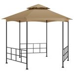 Casa si Gradina - Gradina si terasa - Umbrele si pavilioane - Pavilioane - Pavilion cu pereti laterali, gri taupe, 3,1x2,7 m - Infinity.ro