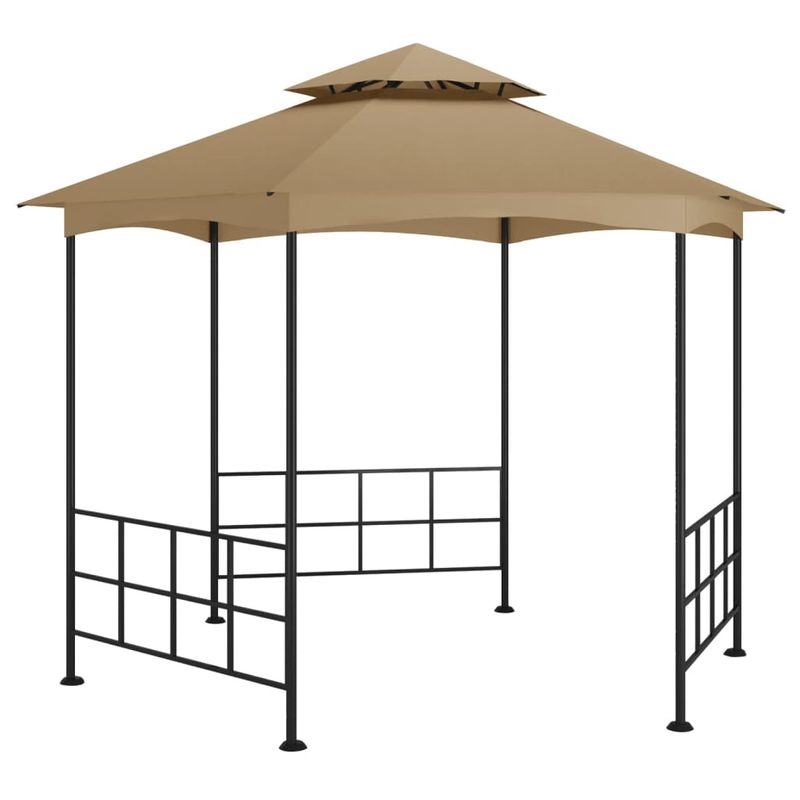 Casa si Gradina - Gradina si terasa - Umbrele si pavilioane - Pavilioane - Pavilion cu pereti laterali, gri taupe, 3,1x2,7 m - Infinity.ro