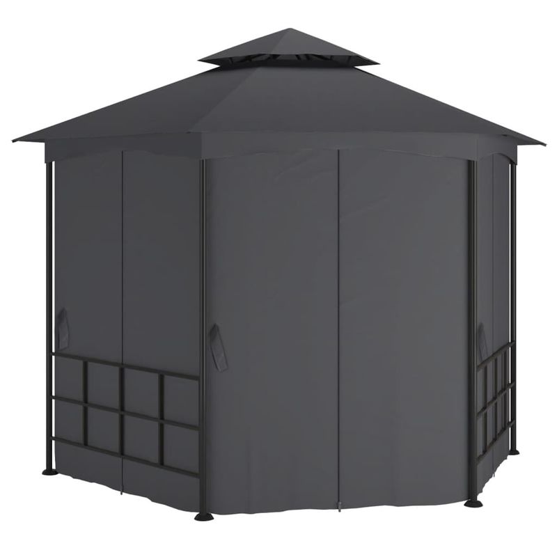Casa si Gradina - Gradina si terasa - Umbrele si pavilioane - Pavilioane - Pavilion cu pereti laterali, antracit, 3,1x2,7 m - Infinity.ro