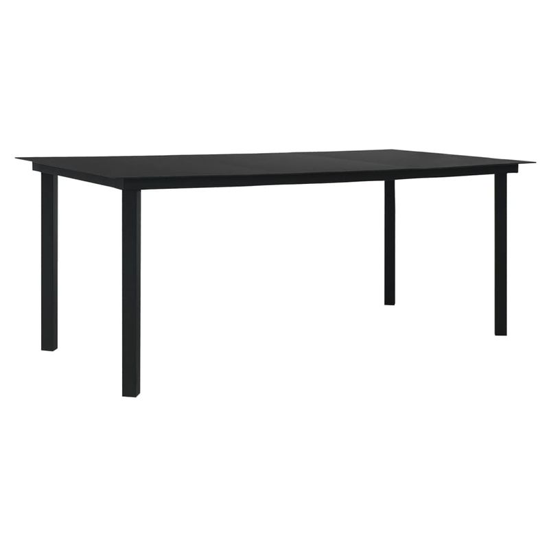 Casa si Gradina - Gradina si terasa - Mobilier exterior - Scaune si sezlonguri gradina - Set mobilier de gradina, 7 piese, negru, ratan PVC - Infinity.ro
