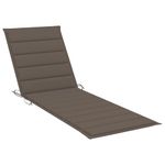 Casa si Gradina - Gradina si terasa - Mobilier exterior - Scaune si sezlonguri gradina - Sezlong de gradina cu perna, lemn masiv de acacia - Infinity.ro