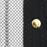 Casa si Gradina - Textile si covoare - Perdele si draperii - Perdele - Perdea anti insecte cu benzi scai, 210 x 100 cm, 2 buc, negru - Infinity.ro
