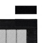 Casa si Gradina - Textile si covoare - Perdele si draperii - Perdele - Perdea anti insecte cu benzi scai, 210 x 100 cm, 2 buc, negru - Infinity.ro