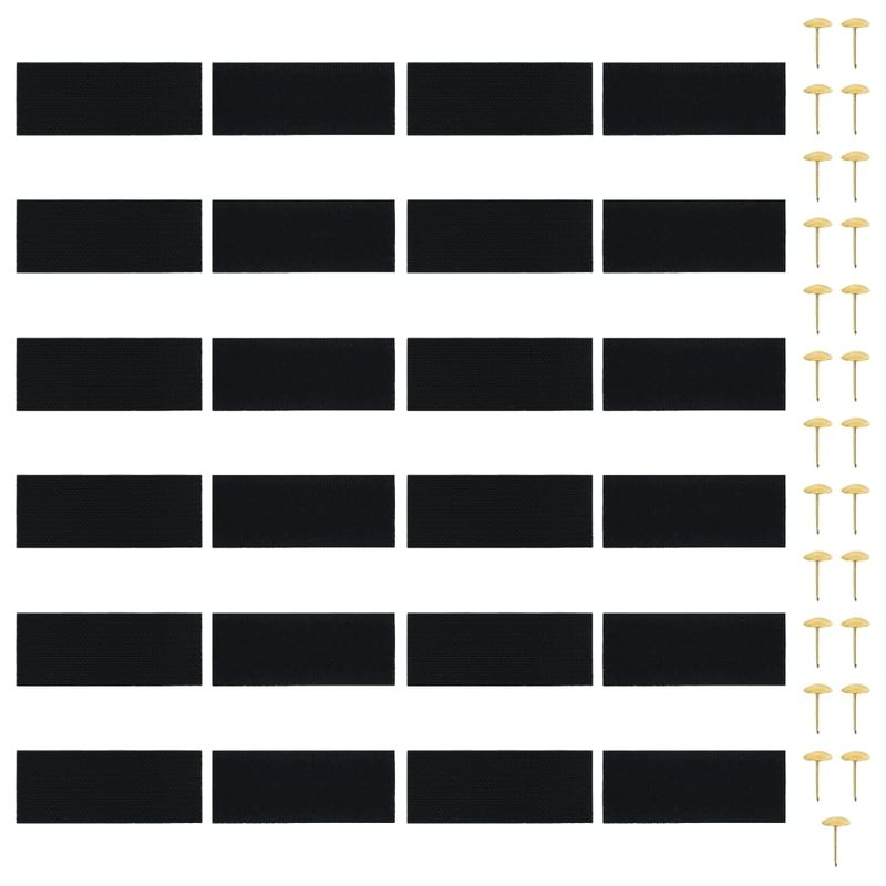 Casa si Gradina - Textile si covoare - Perdele si draperii - Perdele - Perdea anti insecte cu benzi scai, 210 x 100 cm, 2 buc, negru - Infinity.ro