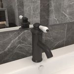 Casa si Gradina - Sanitare - Instalatii hidro - Robineti - Robinet chiuveta de baie, gri, 130x180 mm - Infinity.ro