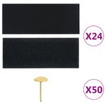 Casa si Gradina - Textile si covoare - Perdele si draperii - Perdele - Perdea anti insecte cu benzi scai, 210 x 100 cm, 2 buc, negru - Infinity.ro