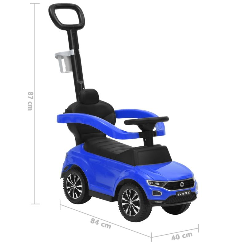 Jucarii, Copii si Bebe - Jucarii si jocuri - Jucarii de exterior - Masinute si vehicule pentru copii - Masinuta primii pasi Volkswagen T-Roc, albastru - Infinity.ro