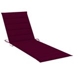 Casa si Gradina - Gradina si terasa - Mobilier exterior - Scaune si sezlonguri gradina - Sezlong de gradina cu perna, lemn masiv de acacia - Infinity.ro