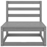 Casa si Gradina - Gradina si terasa - Mobilier exterior - Seturi mobila gradina - Set mobilier de gradina, 12 piese, gri, lemn masiv de pin - Infinity.ro