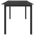 Casa si Gradina - Gradina si terasa - Mobilier exterior - Mese gradina - Masa de gradina, negru, 190x90x74 cm, aluminiu si sticla - Infinity.ro