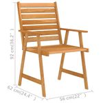 Casa si Gradina - Gradina si terasa - Mobilier exterior - Seturi mobila gradina - Set mobilier de gradina, 5 piese, lemn masiv de acacia - Infinity.ro