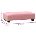 Casa si Gradina - Mobilier - Canapele si coltare - Canapele - Canapea pentru copii cu taburet, roz, piele ecologica - Infinity.ro
