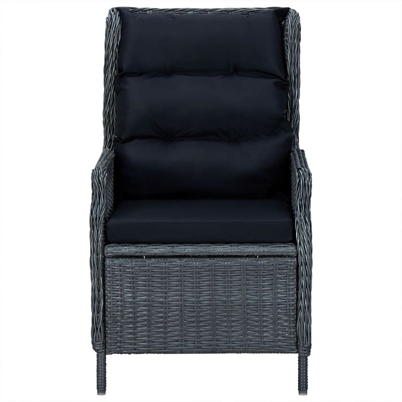 Casa si Gradina - Gradina si terasa - Mobilier exterior - Seturi mobila gradina - Set de masa pentru gradina, 7 piese, gri inchis - Infinity.ro