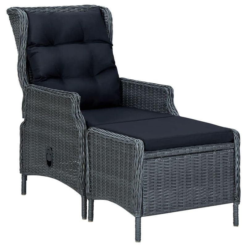 Casa si Gradina - Gradina si terasa - Mobilier exterior - Seturi mobila gradina - Set de masa pentru gradina, 7 piese, gri inchis - Infinity.ro