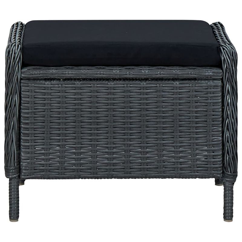 Casa si Gradina - Gradina si terasa - Mobilier exterior - Seturi mobila gradina - Set de masa pentru gradina, 7 piese, gri inchis - Infinity.ro