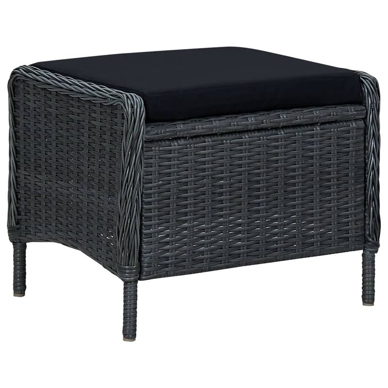 Casa si Gradina - Gradina si terasa - Mobilier exterior - Seturi mobila gradina - Set de masa pentru gradina, 7 piese, gri inchis - Infinity.ro