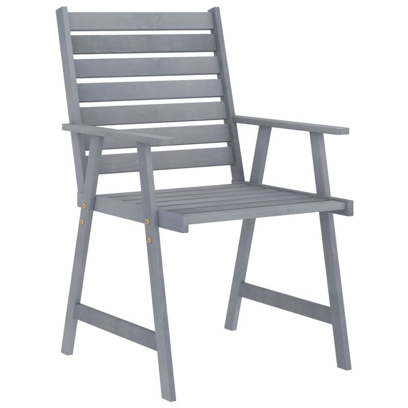 Casa si Gradina - Gradina si terasa - Mobilier exterior - Seturi mobila gradina - Set mobilier de gradina, 3 piese, gri, lemn masiv acacia - Infinity.ro
