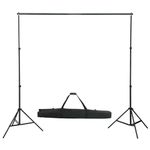 TV, Audio-Video si Foto - Aparate foto si accesorii - Accesorii foto si video - Blitzuri - Set studio foto cu lampi, fundal și reflector, mărime 500x300 cm - Infinity.ro