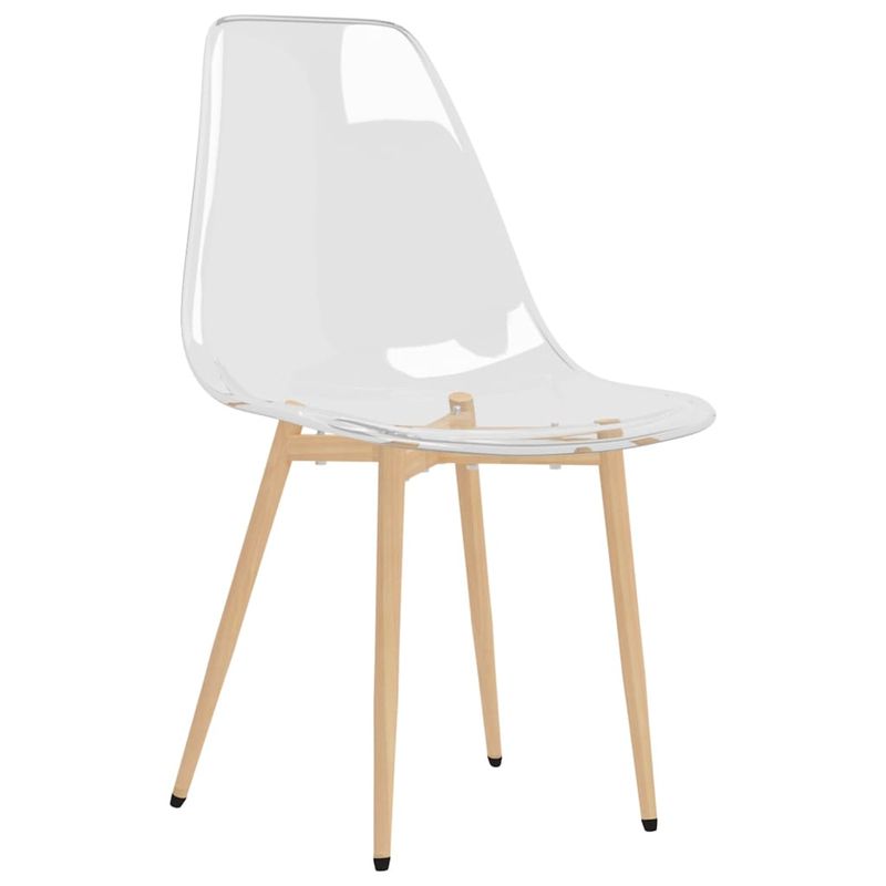 Casa si Gradina - Mobilier - Scaune si fotolii - Scaune - Scaune de bucatarie, 2 buc., transparent, PET - Infinity.ro