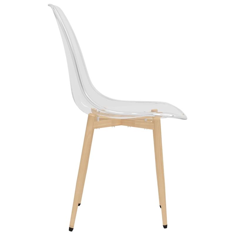 Casa si Gradina - Mobilier - Scaune si fotolii - Scaune - Scaune de bucatarie, 2 buc., transparent, PET - Infinity.ro