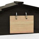 Casa si Gradina - Gradinarit si plante - Utilaje gradina - Consumabile si accesorii utilaje de gradina - Garaj masina de tuns iarba, negru & alb, 78x74x54 cm, lemn brad - Infinity.ro