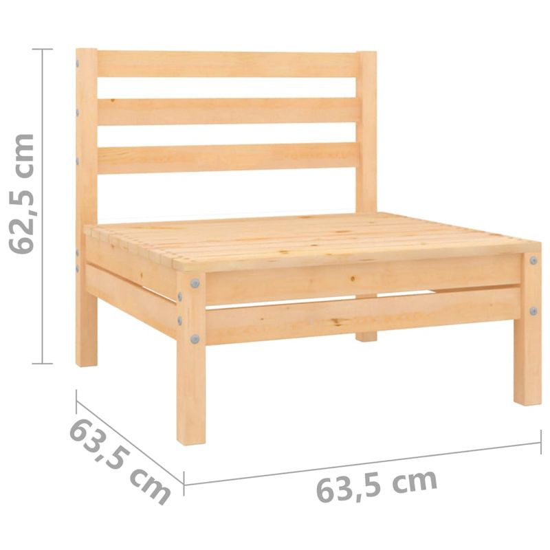 Casa si Gradina - Gradina si terasa - Mobilier exterior - Seturi mobila gradina - Set mobilier de gradina, 3 piese, lemn masiv de pin - Infinity.ro