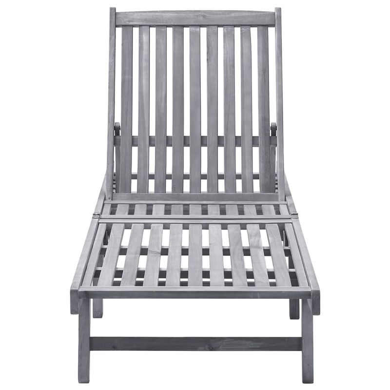 Casa si Gradina - Gradina si terasa - Mobilier exterior - Scaune si sezlonguri gradina - Sezlong de plaja, lemn masiv de acacia - Infinity.ro