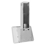 Electronice si Electrocasnice - Aragazuri, cuptoare si hote - Hote - Hote traditionale - Hota perete alb 60 cm otel inoxidabil si sticla securizata - Infinity.ro