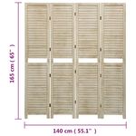 Casa si Gradina - Decoratiuni - Pereti despartitori si paravane - Paravan de camera cu 4 panouri 140x165 cm lemn masiv Paulownia - Infinity.ro