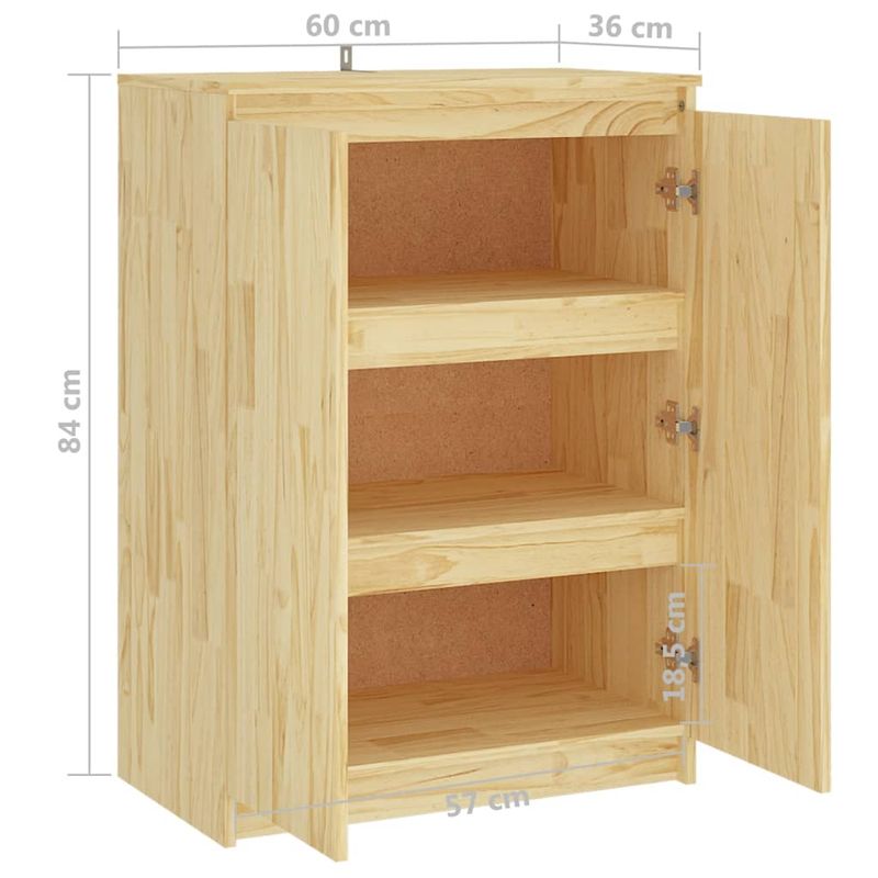 Casa si Gradina - Mobilier - Comode si corpuri - Comode - Dulap lateral, 60x36x84 cm, lemn masiv de pin - Infinity.ro