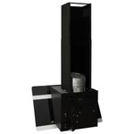 Electronice si Electrocasnice - Aragazuri, cuptoare si hote - Hote - Hote traditionale - Hota de perete, negru, 60 cm, otel si sticla securizata - Infinity.ro