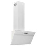 Electronice si Electrocasnice/Aragazuri, cuptoare si hote/Hote/Hote traditionale - Hota de perete, alb, 60 cm, otel si sticla securizata - Infinity.ro