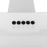 Electronice si Electrocasnice/Aragazuri, cuptoare si hote/Hote/Hote traditionale - Hota de perete, alb, 60 cm, otel si sticla securizata - Infinity.ro