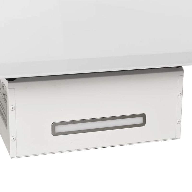 Electronice si Electrocasnice/Aragazuri, cuptoare si hote/Hote/Hote traditionale - Hota de perete, alb, 60 cm, otel si sticla securizata - Infinity.ro