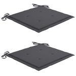 Casa si Gradina - Gradina si terasa - Mobilier exterior - Scaune si sezlonguri gradina - Scaune de gradina cu perne antracit, 2 buc., lemn masiv de tec - Infinity.ro