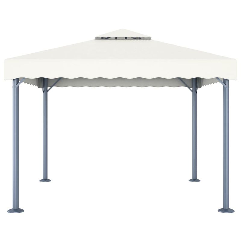 Casa si Gradina - Gradina si terasa - Umbrele si pavilioane - Pavilioane - Pavilion cu siruri de lumini LED, crem, 300x300 cm, aluminiu - Infinity.ro
