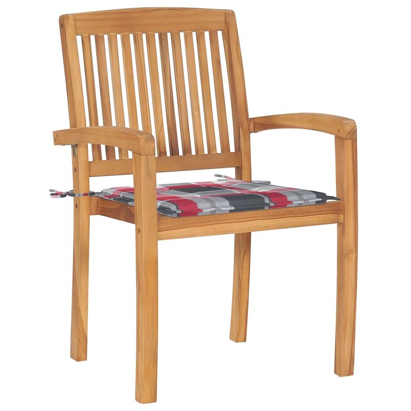 Casa si Gradina - Gradina si terasa - Mobilier exterior - Scaune si sezlonguri gradina - Scaune de gradina cu perne, 8 buc., lemn masiv tec - Infinity.ro