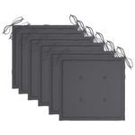 Casa si Gradina - Gradina si terasa - Mobilier exterior - Scaune si sezlonguri gradina - Scaune gradina pliabile cu perne, cu perne, 6 buc., lemn masiv acacia - Infinity.ro