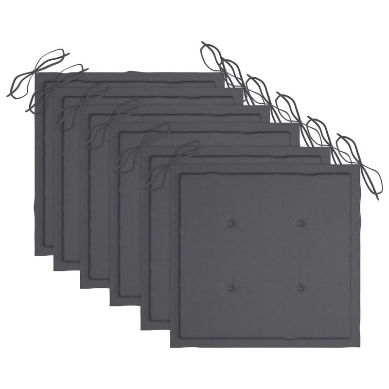 Casa si Gradina - Gradina si terasa - Mobilier exterior - Scaune si sezlonguri gradina - Scaune gradina pliabile cu perne, cu perne, 6 buc., lemn masiv acacia - Infinity.ro