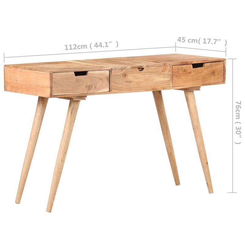 Casa si Gradina - Mobilier - Comode si corpuri - Masute de toaleta - Masa de toaleta cu oglinda, 112x45x76 cm, lemn masiv acacia - Infinity.ro