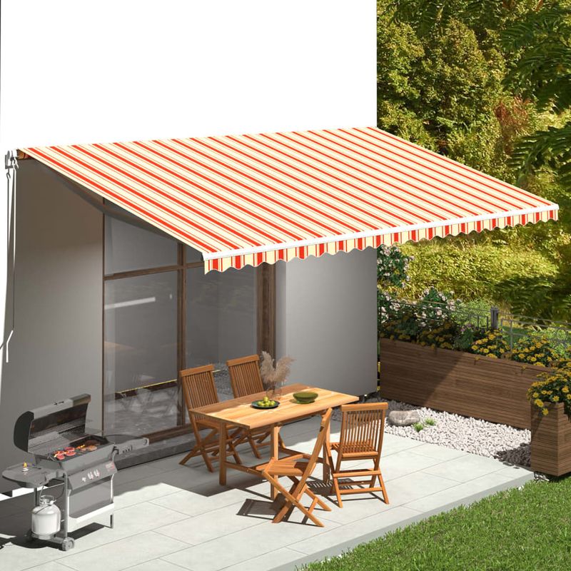 Casa si Gradina - Gradina si terasa - Umbrele si pavilioane - Umbrele - Panza copertina , galben si portocaliu, 6x3,5 m - Infinity.ro