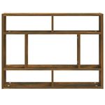 Casa si Gradina - Mobilier - Biblioteci si rafturi - Rafturi - Raft de perete, stejar fumuriu, 75x16x55 cm, lemn compozit - Infinity.ro