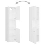 Casa si Gradina - Mobilier - Seturi de mobilier - Seturi baie - Set mobilier de baie, alb, lemn prelucrat - Infinity.ro